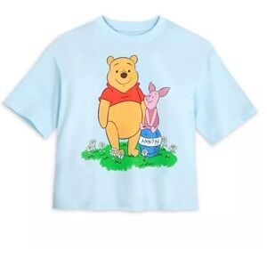 Winnie the Pooh and piglet Semi-Cropped t-shirt